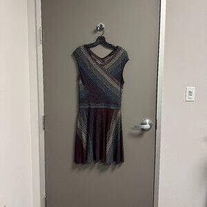 BCBG MaxAzria Jasmyne Striped Knit Jacquard Dress